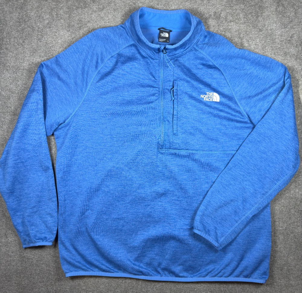 The North Face Mens Canyonlands 1/2 Zip Fleece Pullover Blue Heather Size XXL